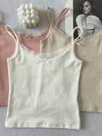 Lace Trim Tank Top