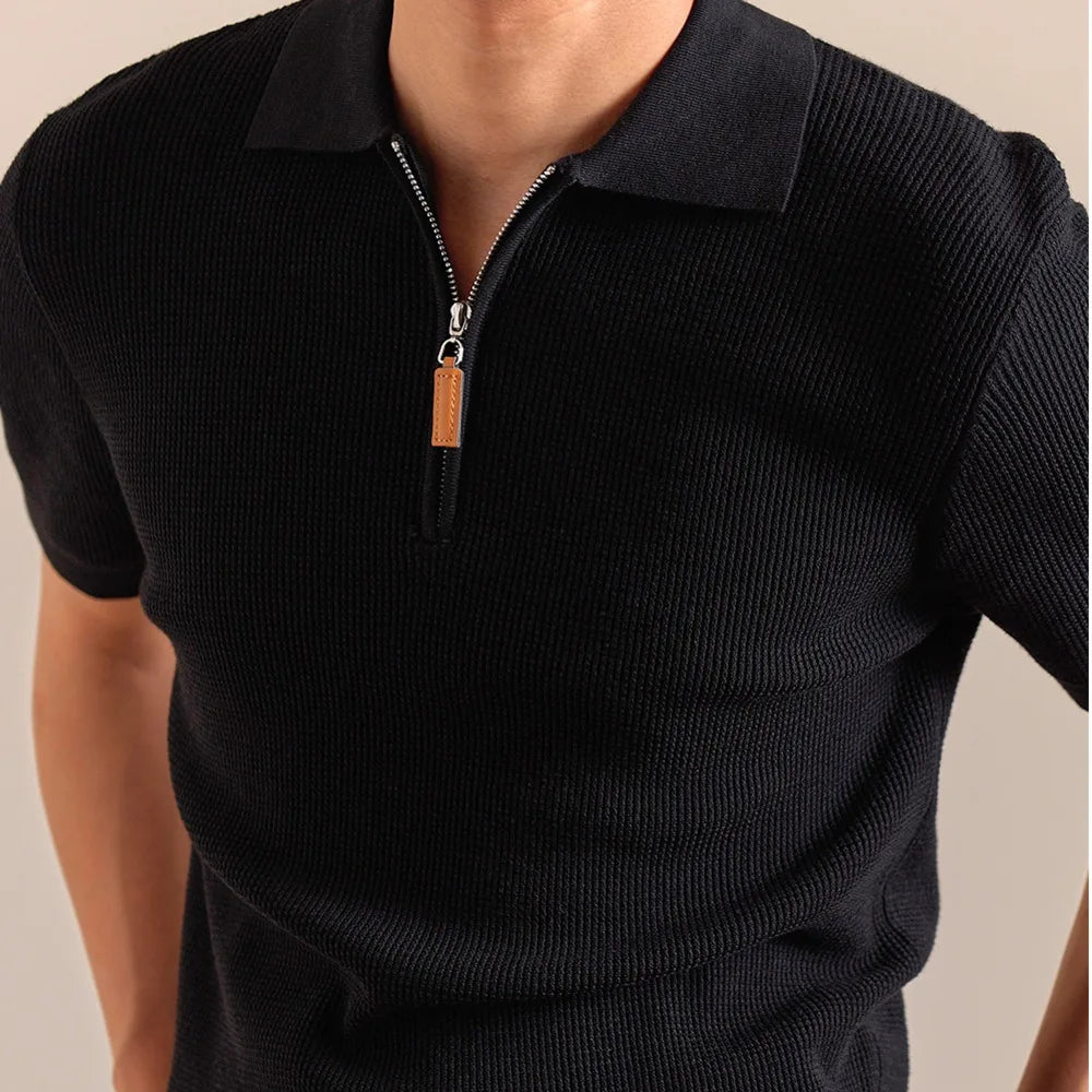 Lyocell Blend Knitted Polo