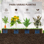 Outsunny Garden wooden Arriate urban garden floor 100x100x16cm Natural