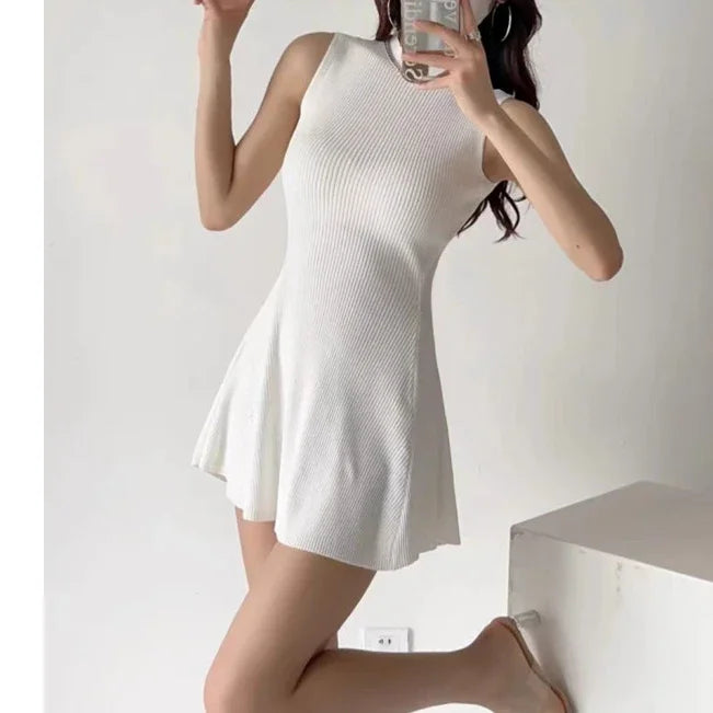 Knitted A-line mini Dress
