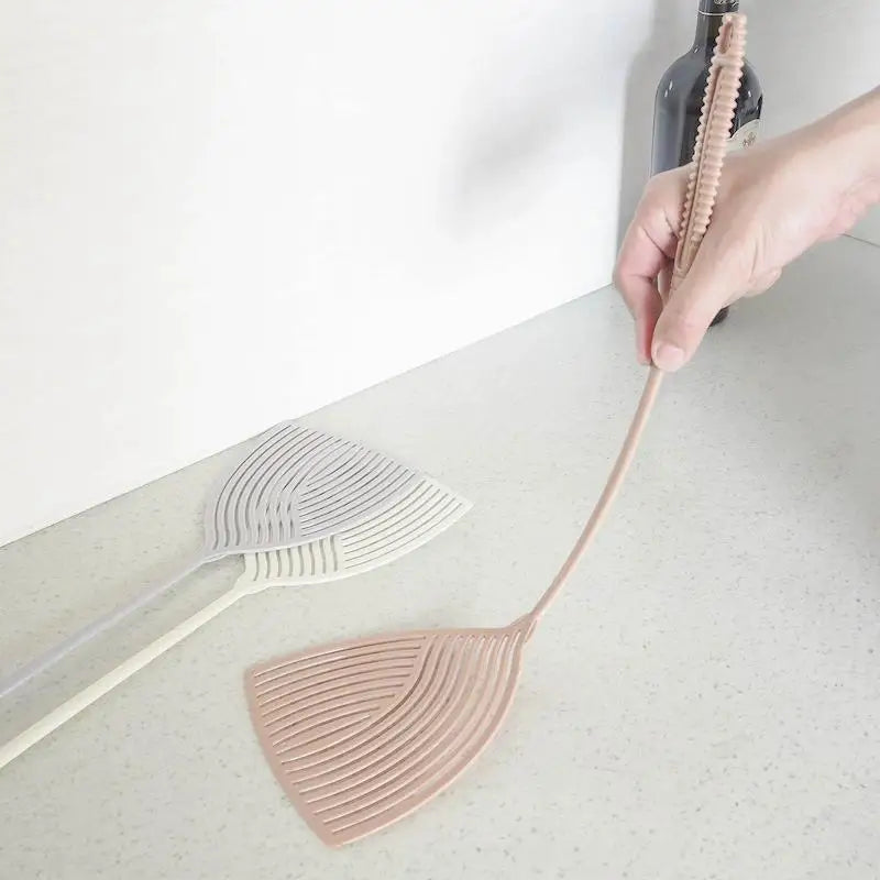Thickened Striped plastic fly swatter