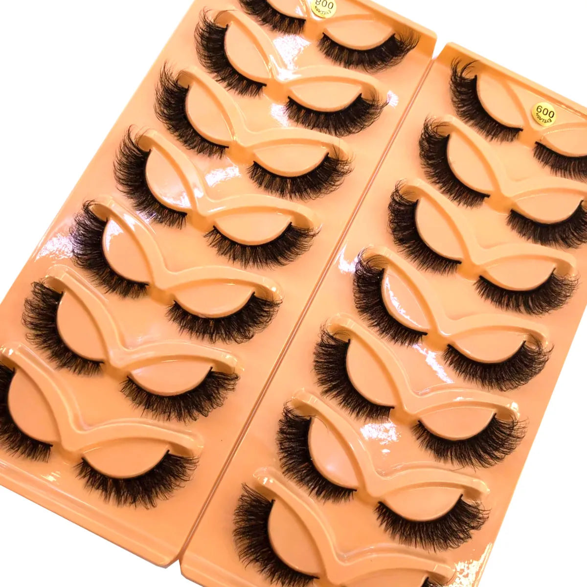 7-Pair 3D Cat Eye Imitation Mink Hair False Eyelash