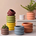 Nordic Ceramic Frosted Flower Pots with Holes