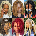 Butterfly Locs Crochet Hair 12 inch Handmade Butterfly Soft Locs Crochet Hair Extensions Synthetic Braiding Hair 12Strands/pack