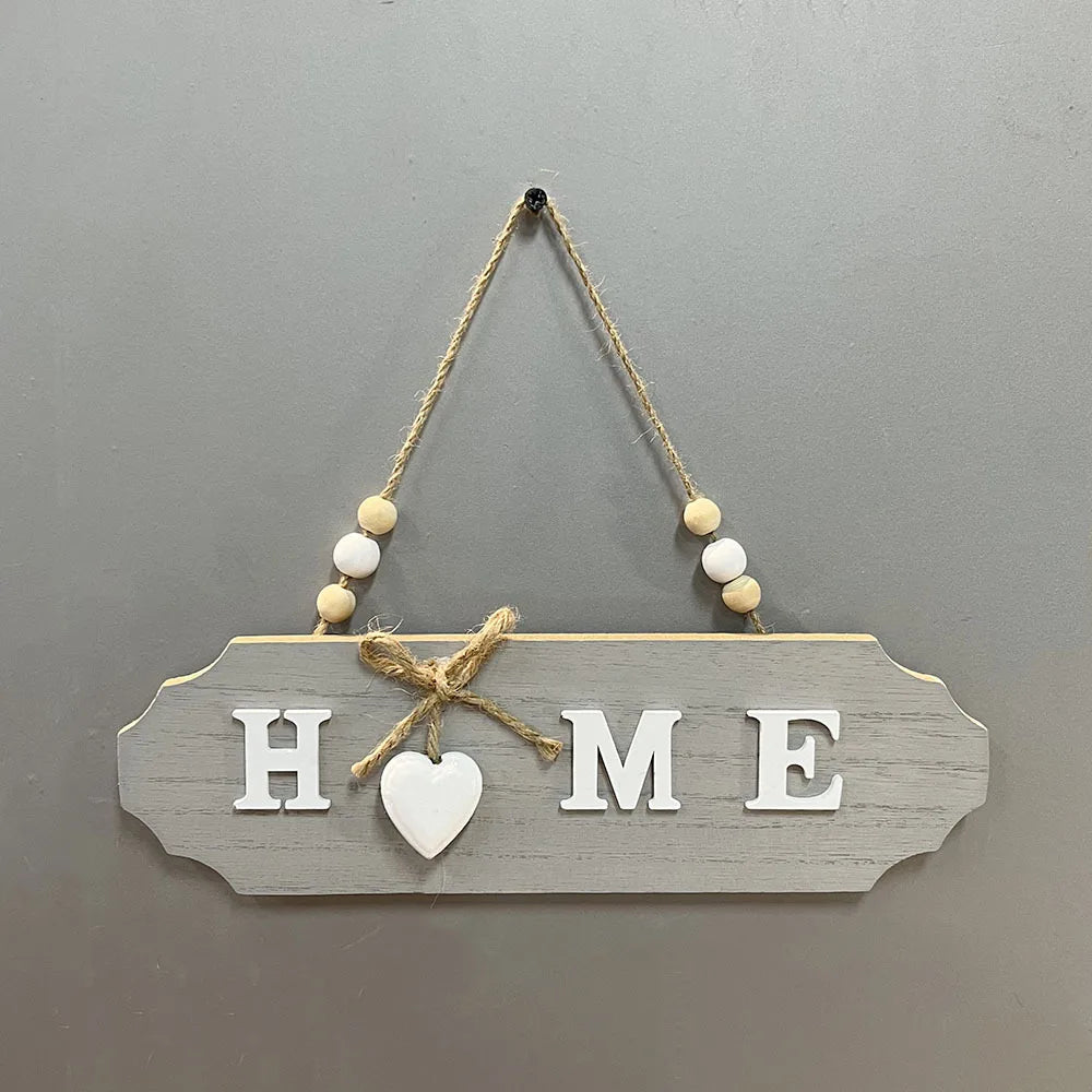 Bow Decorated Natural Wooden Welcome Home Plaque Suitable Farmhouse Front Door Entryway Indoor Wall Ornament Home Decoration