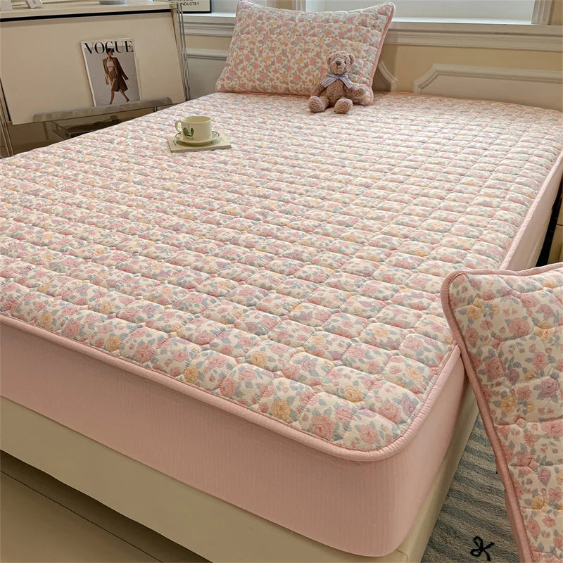 Breathable Soft Mattress Cover Fitted Sheet