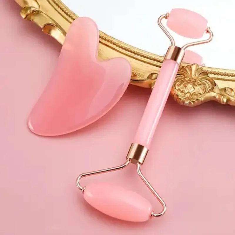 2pcs Facial Roller Scraping Board Set