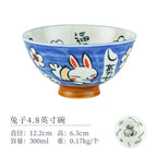 Japanese Cartoon Rabbit Ceramic Bowl