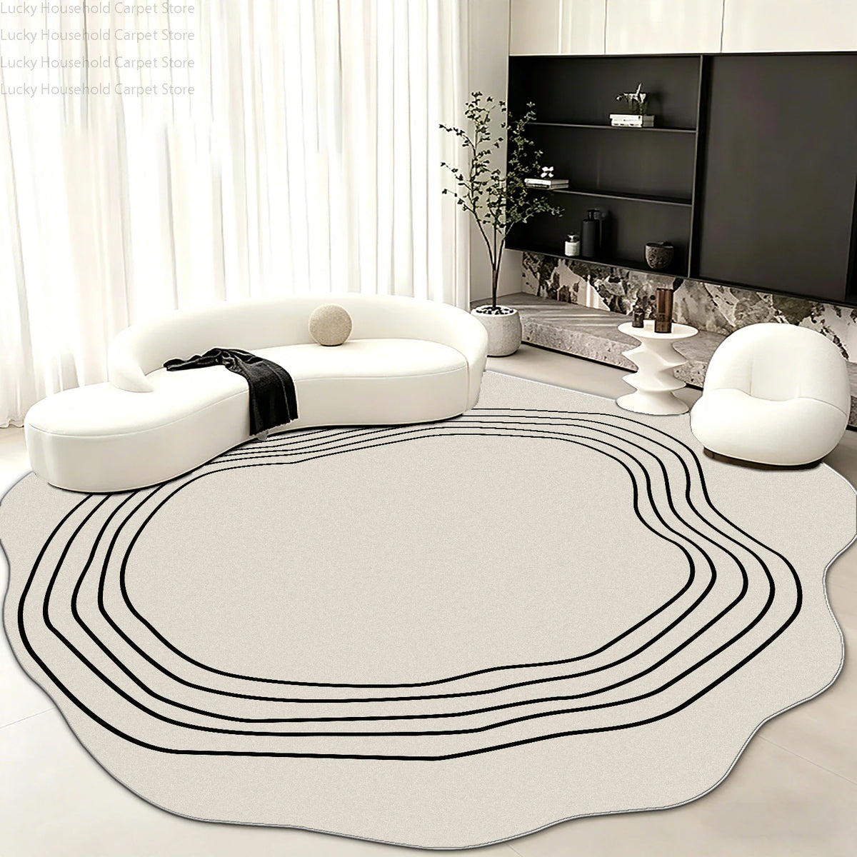 Modern Simple Style Living Room Rug