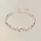 Sparkling Cherry Blossoms Butterfly Bracelet