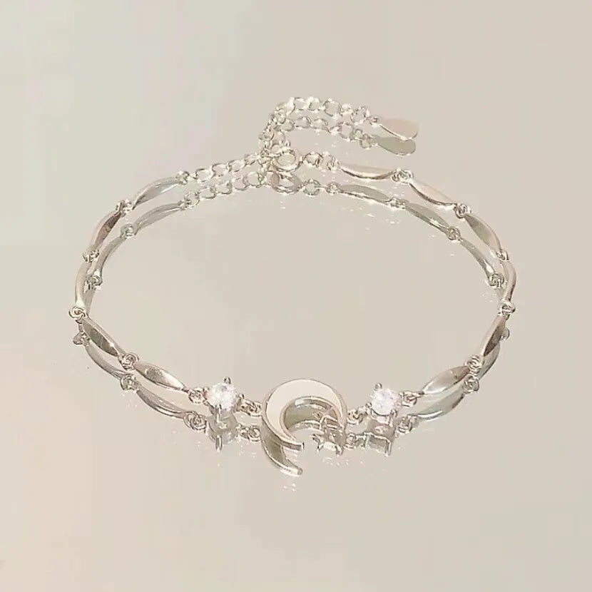 Sparkling Cherry Blossoms Butterfly Bracelet