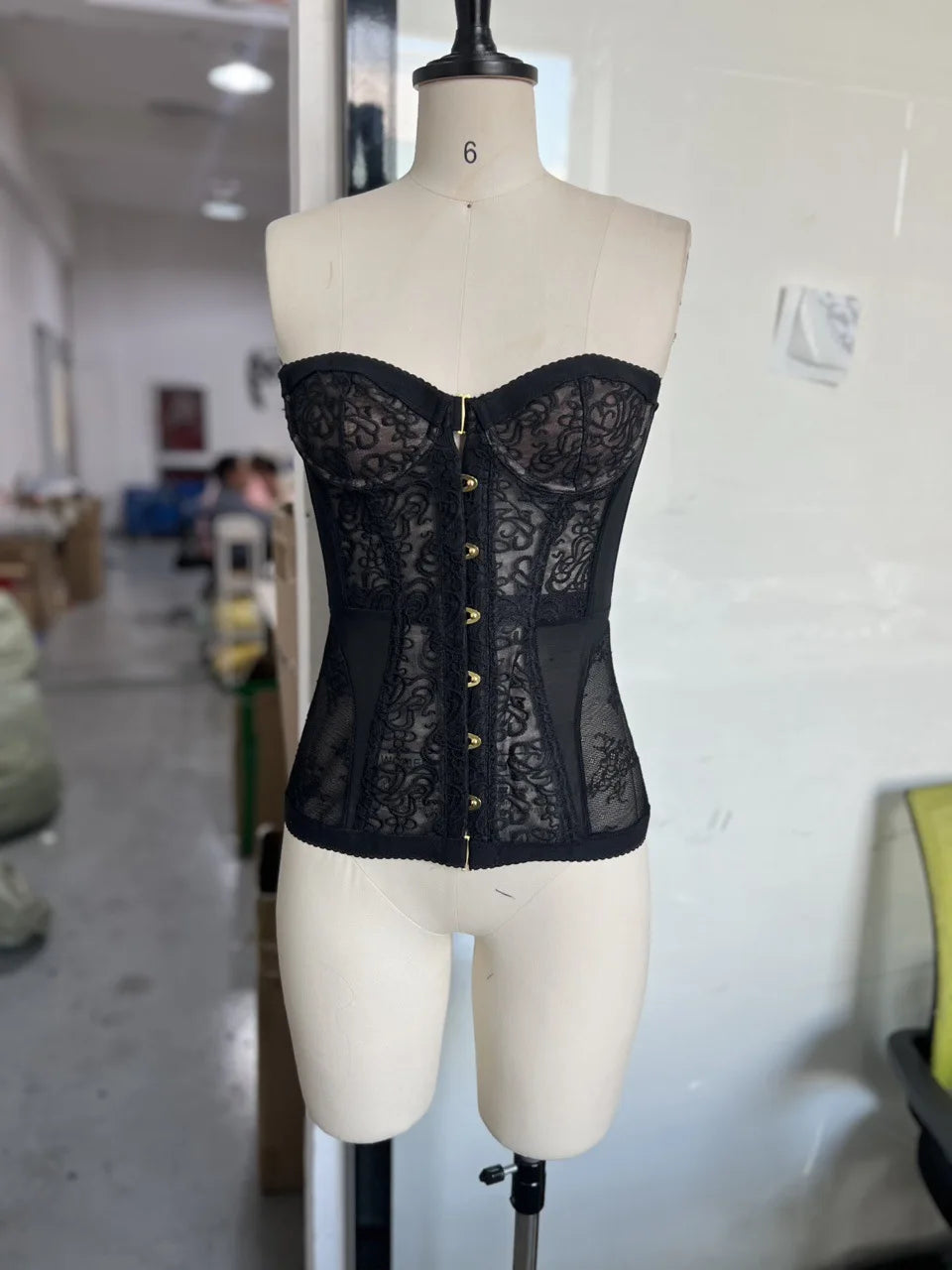 Waist-Cinching Corset Tube Top