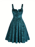 V-Neck Adjustable Halter Dress