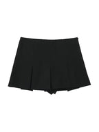Pleated Short Skirt