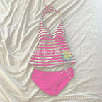 Nuevo top lencero sexy con estampado de rayas para mujer, de corte ajustado y sin espalda, estilo Y2K, lanzado en el verano de