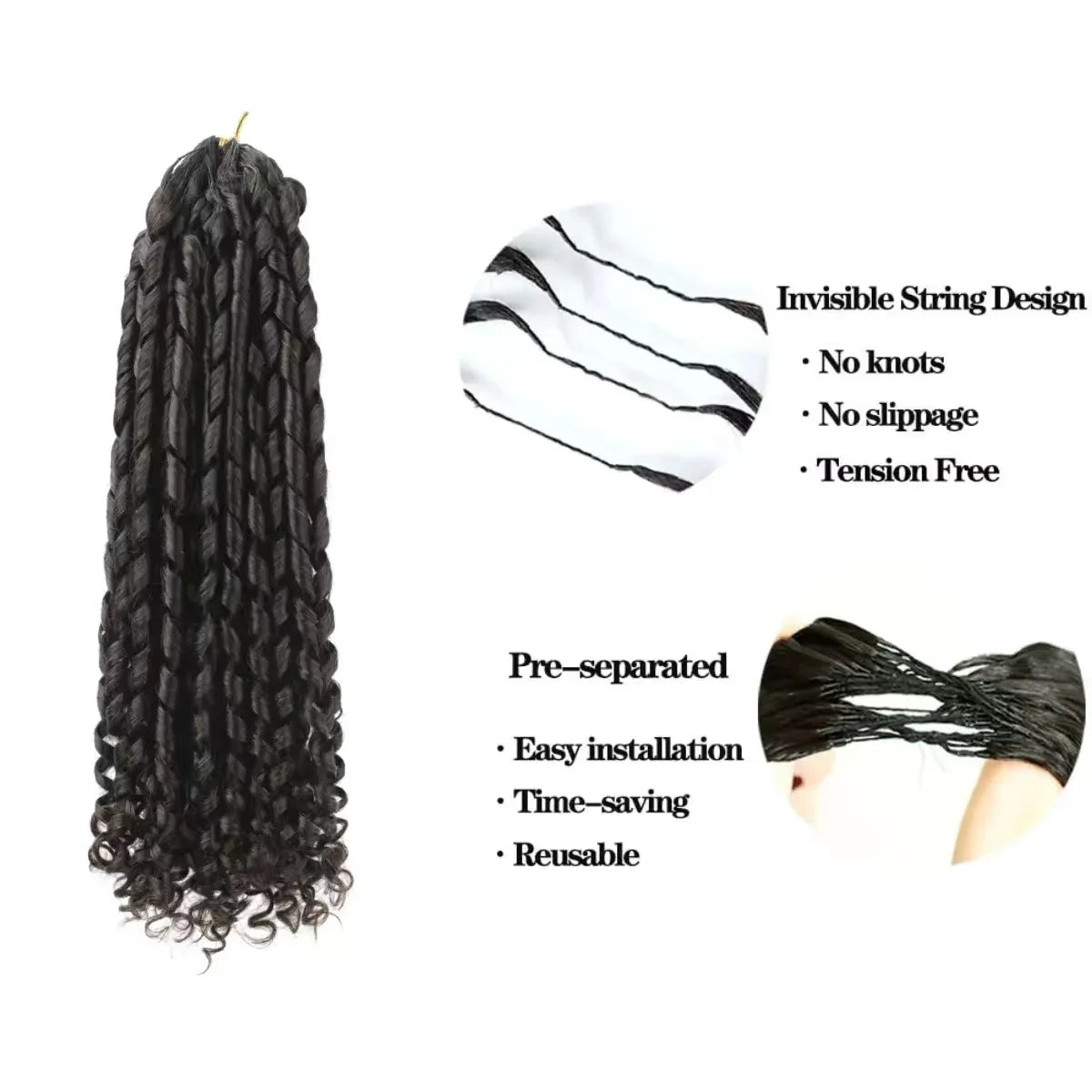 Small Spirals Pixie Curly Feathered Human Crochet Hair