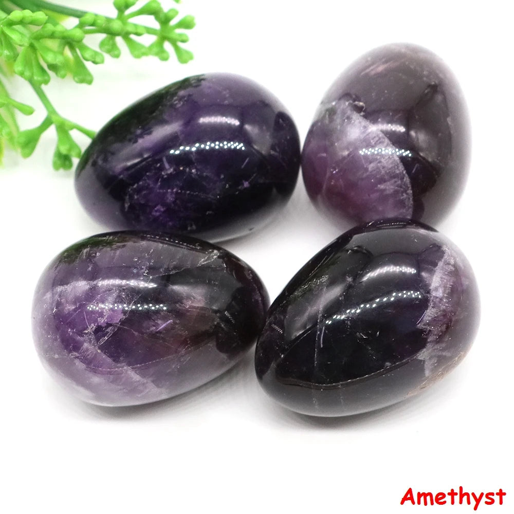 22x30mm Egg Crafts Natural Stone Healing Crystal
