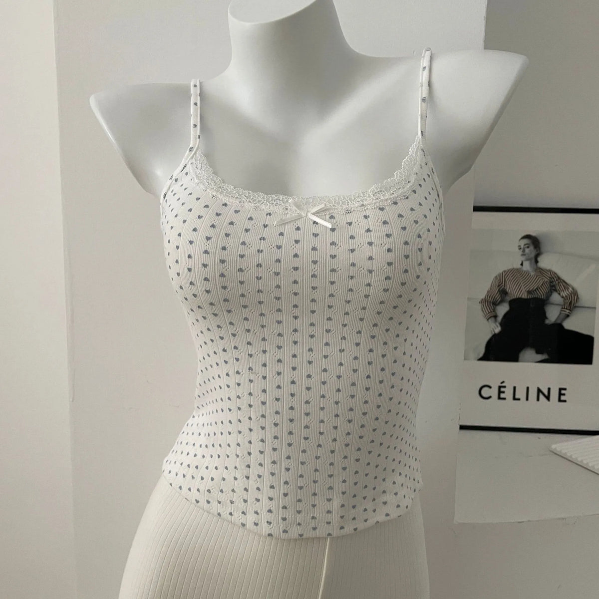 Lace Trim Tank Top