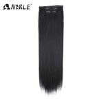Synthetic Clip Hair Extensions 4Pcs/Set 24 Inch Long Straight Ombre 8 Clips In Hair Extensions For Women Hair Piece