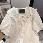 Lace Peter Pan Collar Shirt