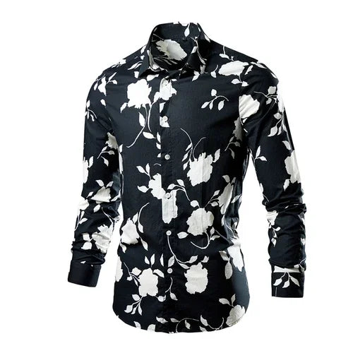 Flower Pattern 3D Print Shirt