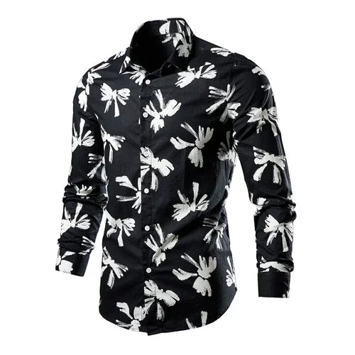 Flower Pattern 3D Print Shirt