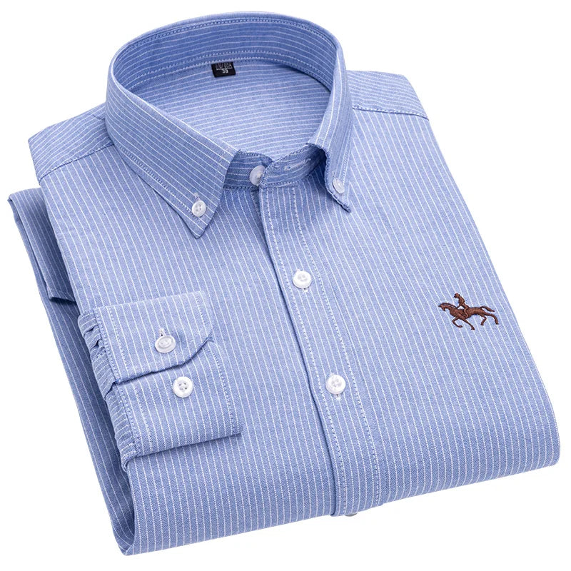 Oxford Embroidered Horse Shirt
