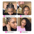 Small Spirals Pixie Curly Feathered Human Crochet Hair
