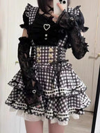 Lace Ruffles Strap Dress