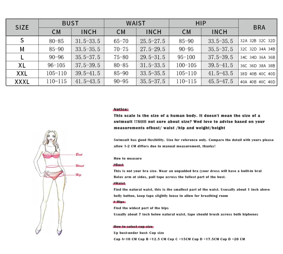 Bikini Push Up con Botones