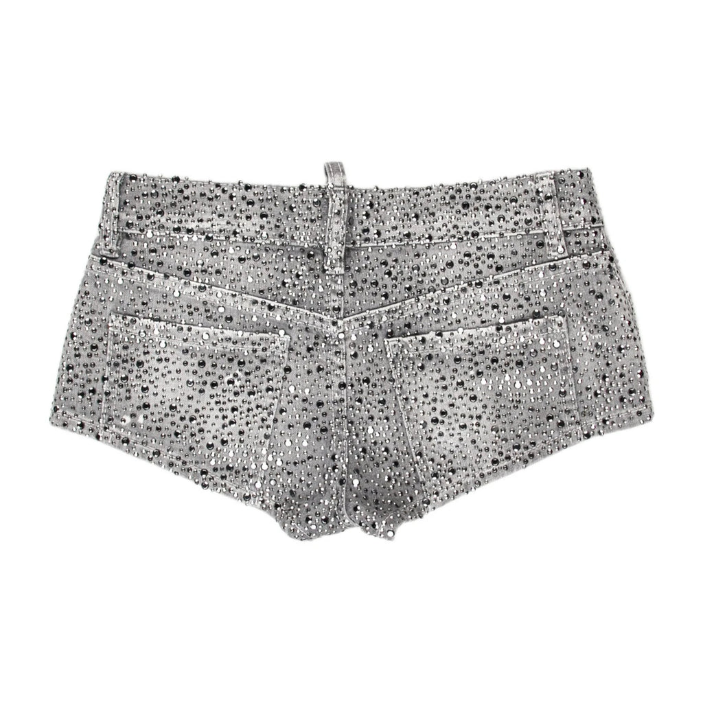 Washed Distressed Mini Shorts