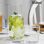 1.8L Glass Pitcher with Lid