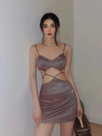 Hollow Out Halter Bodycon Dress
