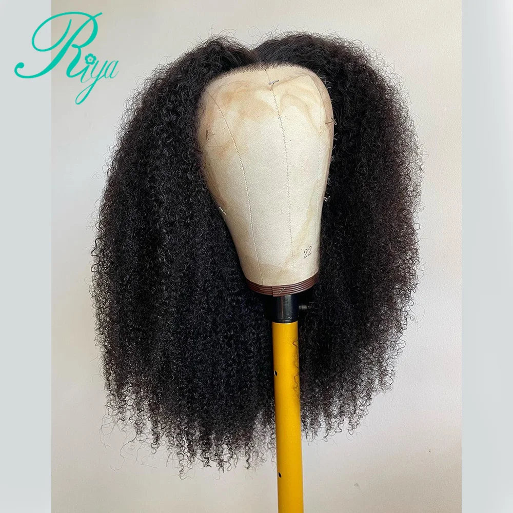 Invisible HD Lace Ready to Wear Wig Afro Kinky Curly Human Hair 4x4 5x5 Glueless Wigs Remy 7x5 HD Lace Glueless Wig For Women