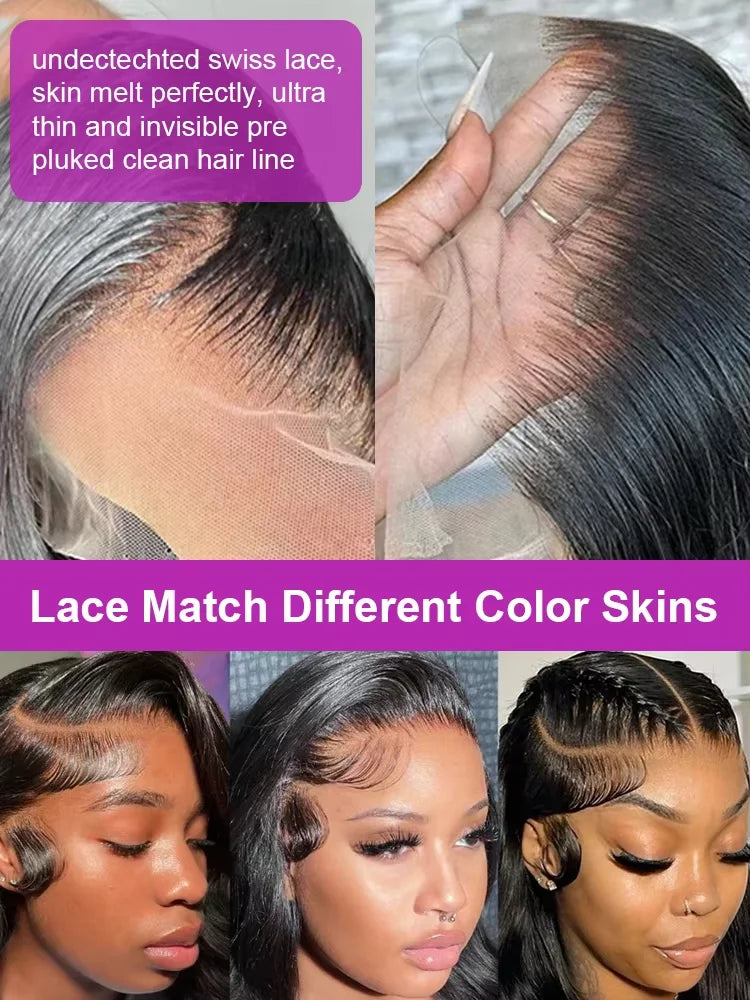 Indian Raw HD Lace Front Human Hair Body Wave Wig