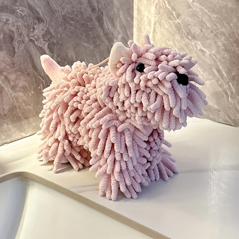Puppy Shaped Hand Towel