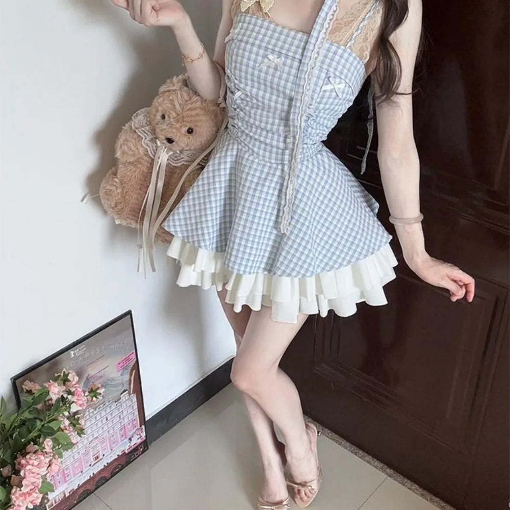Vestido palabra de honor con lazo