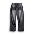 Maden Jeans Negros 3D-Cut para Mujer, de Tiro Medio, Pantalones Rectos, Temporada de Primavera y Otoño, Pantalones Casuales, Jeans de Moda Urbana