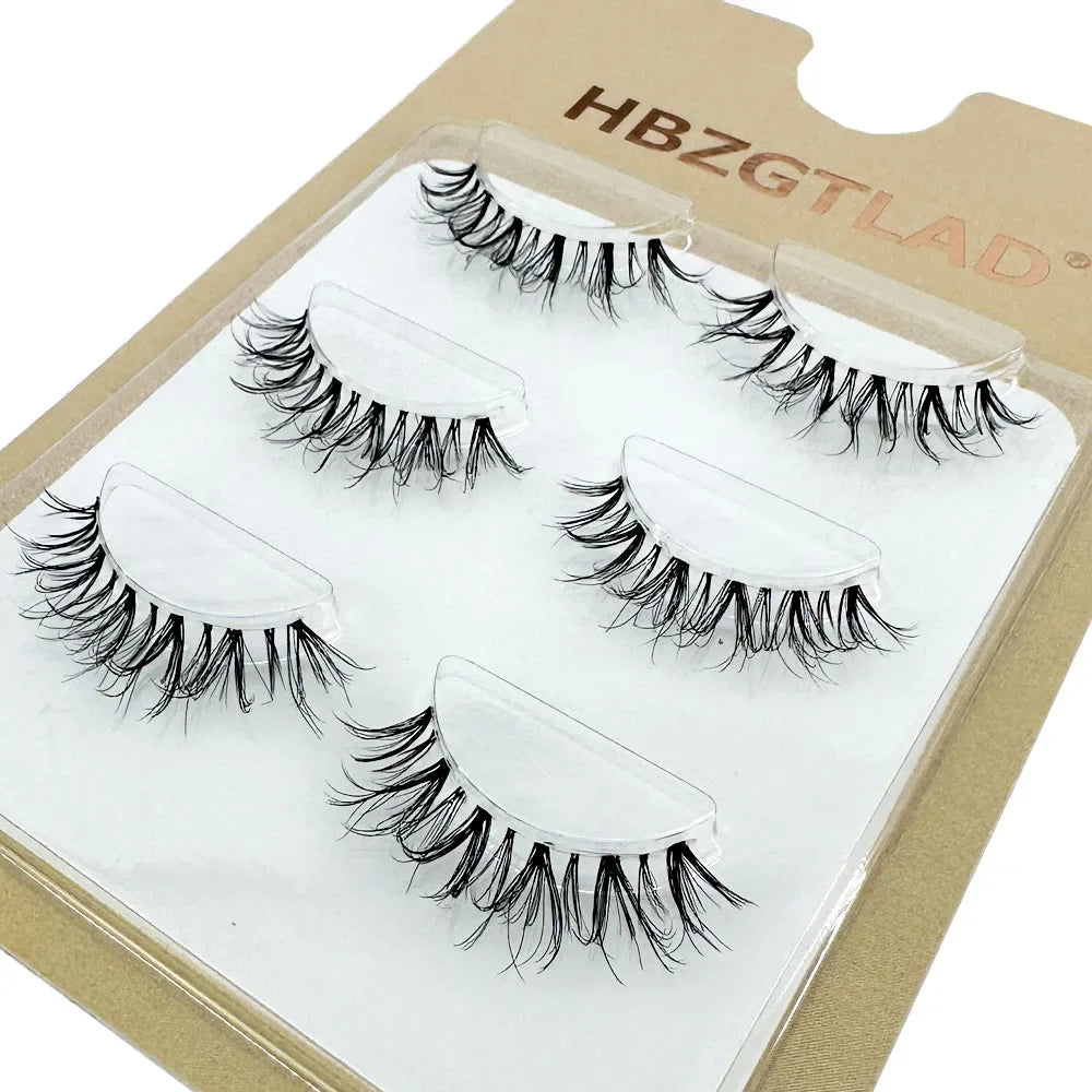 3Pairs Short Mink Lashes