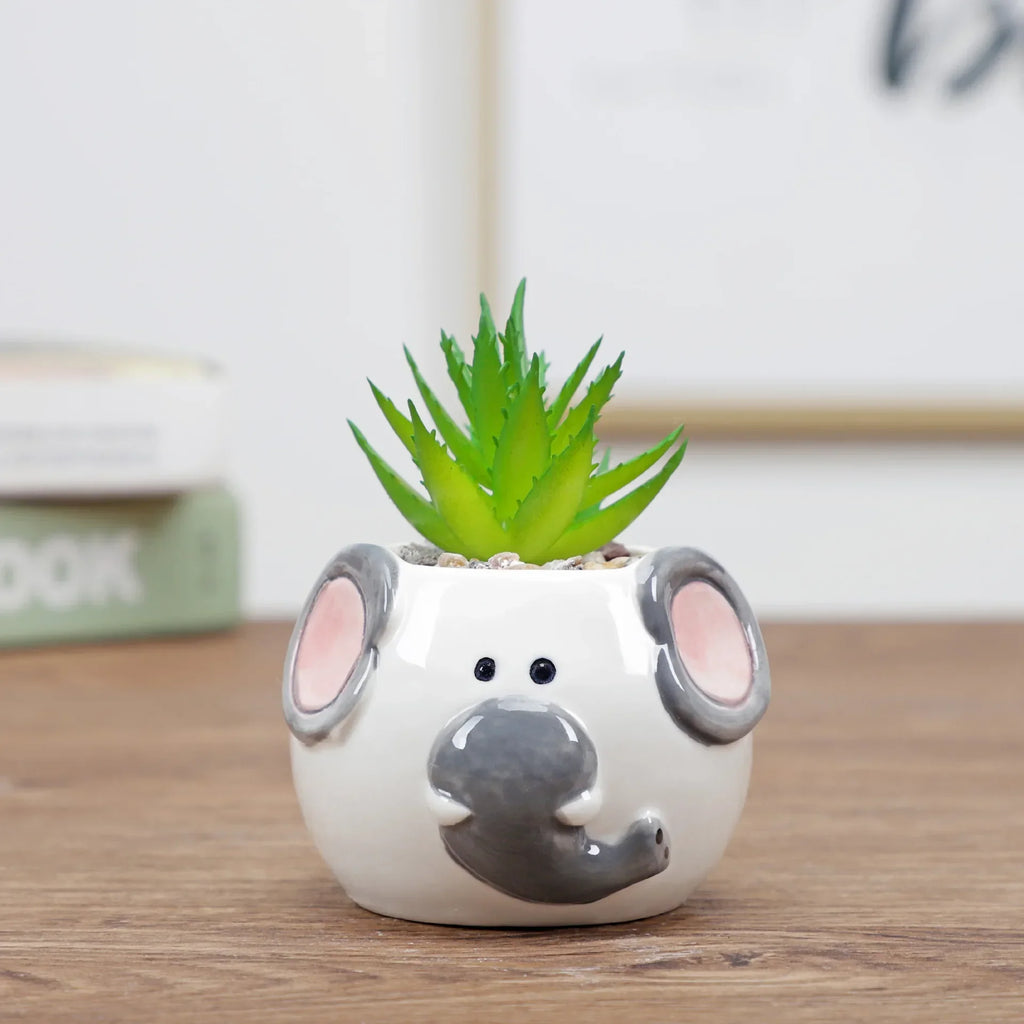 Nordic Style Ceramic Animal Flower Pot