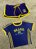 Brazilian Letter Embroidered Set