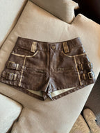 PU Leather Shorts