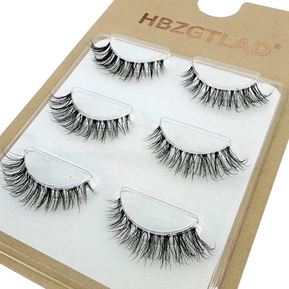 3Pairs Short Mink Lashes