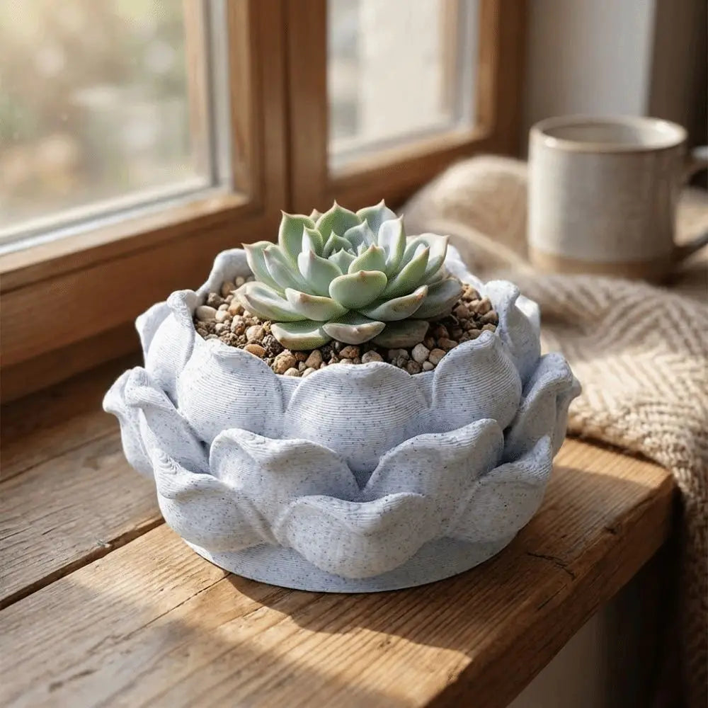 Lotus Shaped Succulent Plant Pot