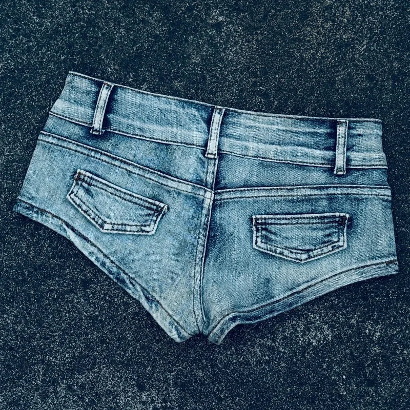 2026 Verano Nuevos Shorts de Jean con Remaches Diseño Súper Ultra Tiro Bajo para Mujer Chicas Y2k Calientes