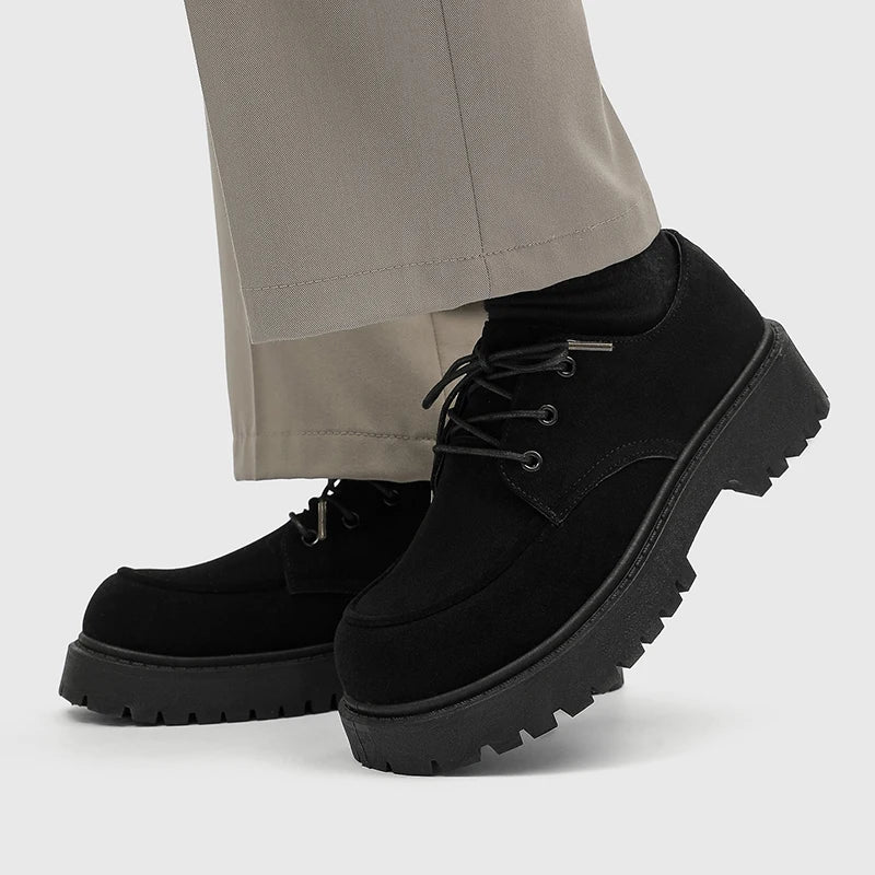 Thick-Soled Derby Work Boots