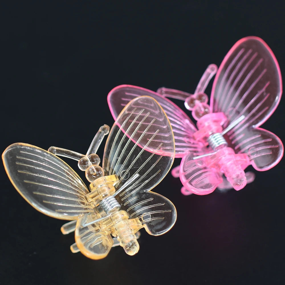 10-800PCS Orchid Clips Butterfly Clamps Garden Plants Vine Climbing Fixed Support Colorful Plastic Ornamental Bonsai Decoration