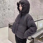 Abrigo de Invierno Elegante de Algodón, Chaquetas Cortas de Mujer, Parkas Cálidas de Diseño, Chaqueta Acolchada, Lazo, Ropa de Calle, Chaqueta de Frío, Ropa de Invierno