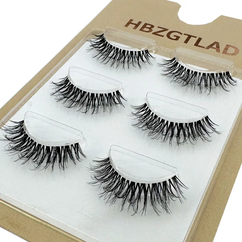 3Pairs Short Mink Lashes