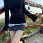 V-neck Knitted Top